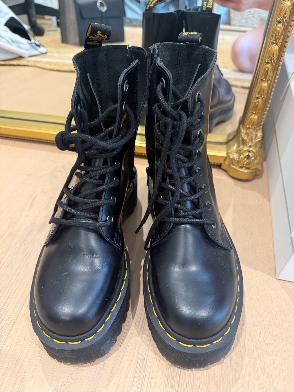 Dr. Martens Jadon Boots Black Smooth Leather